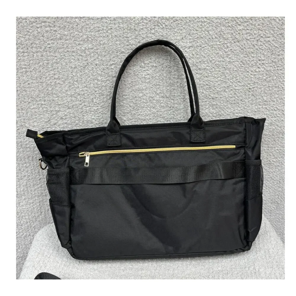 Rabjen Black Nylon Briefcase Tote Travel Bag #71085